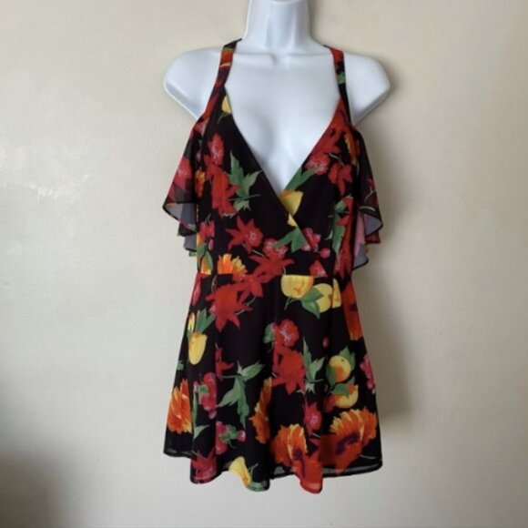 Privacy Please Leon Romper in Tropical Fruit Sz M - Picture 4 of 8